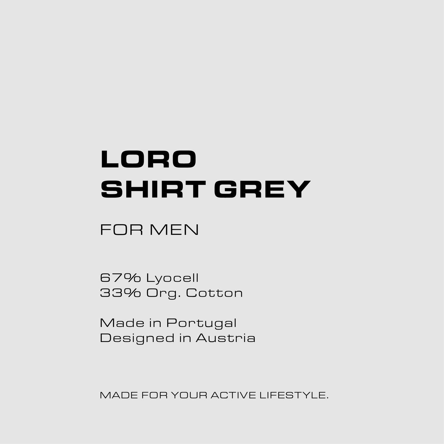 LORO Shirt grau (Herren)