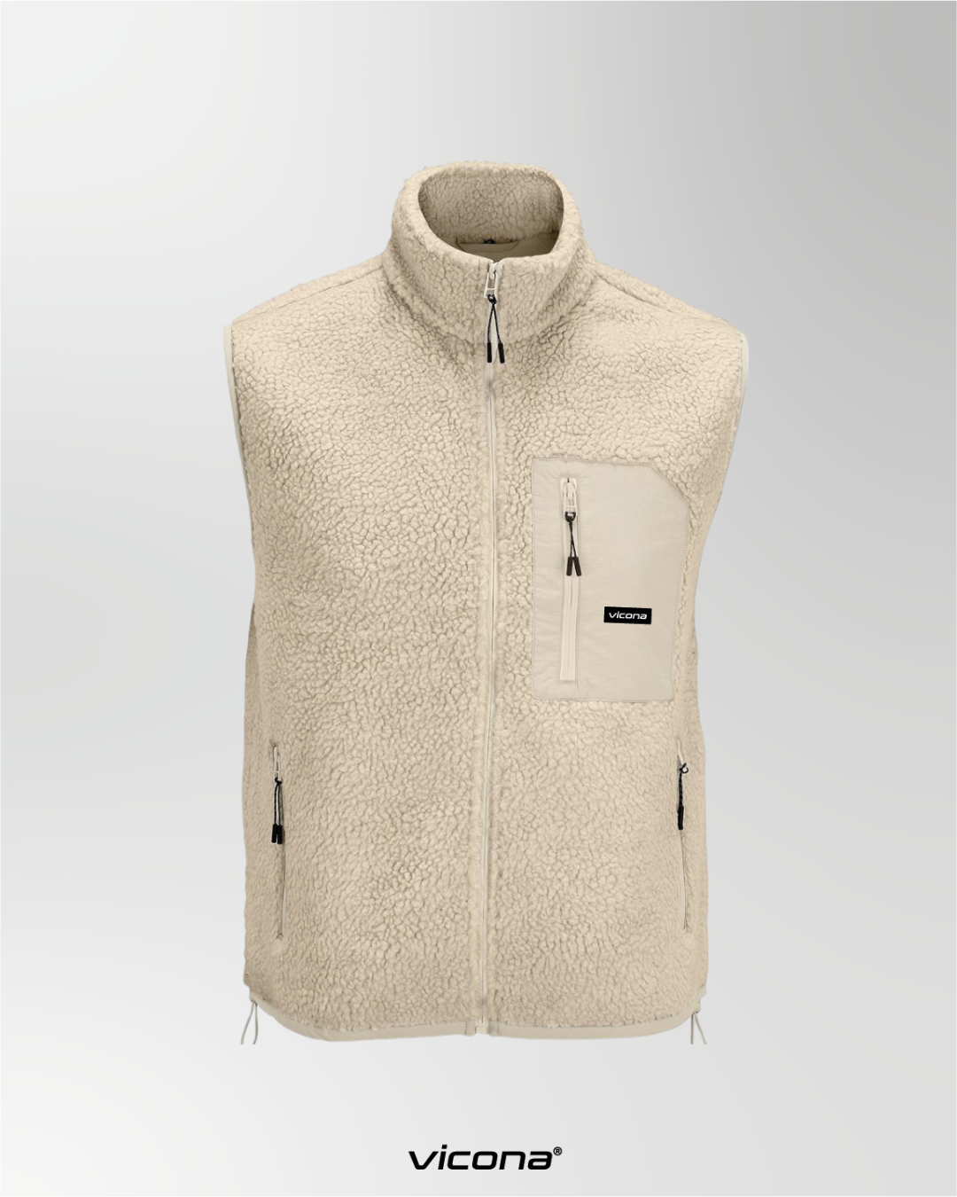 Monti Fleece Weste beige (Uni)