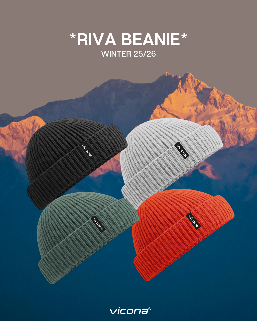 Riva Beanie marinegrün