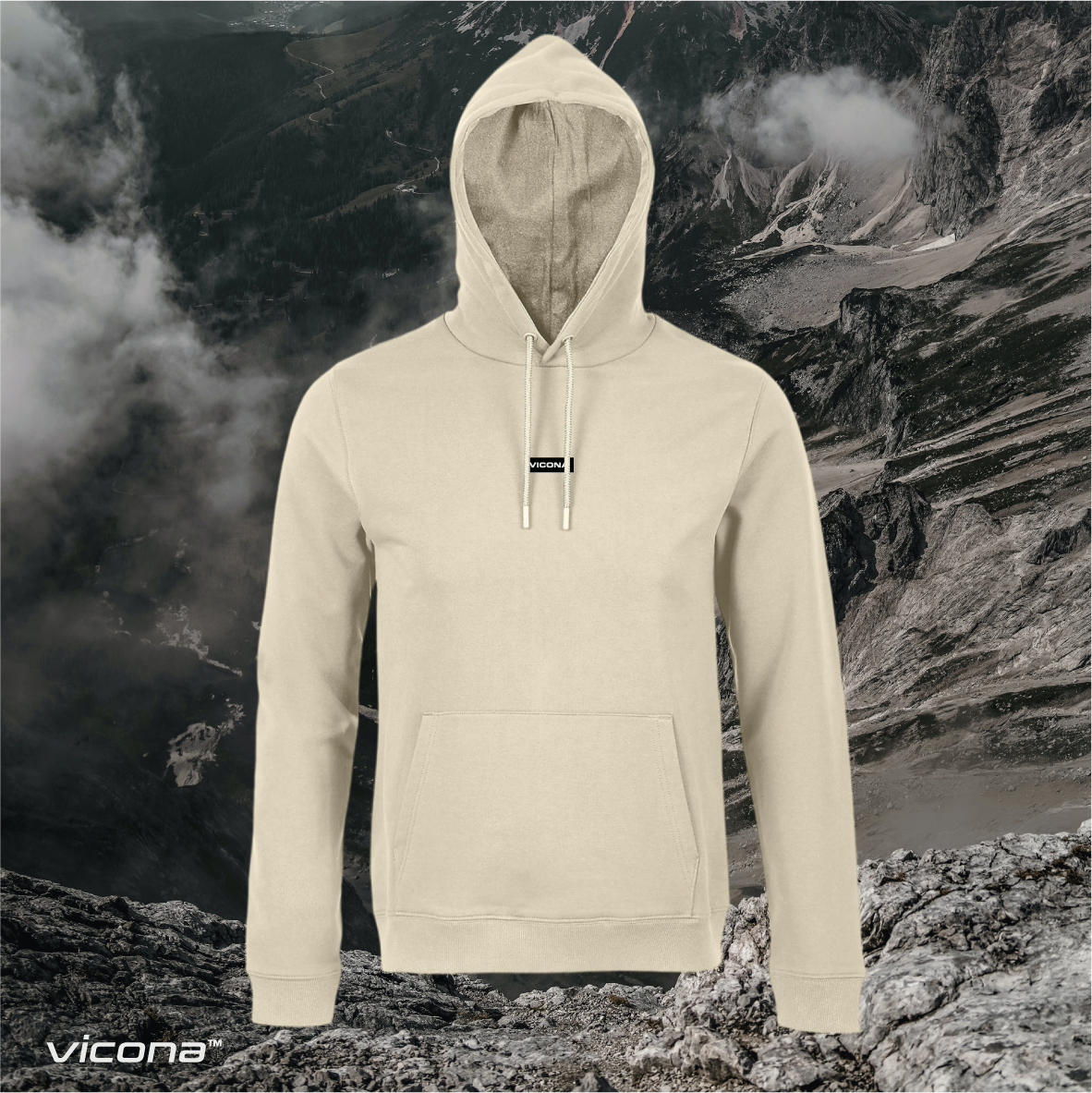Hoodie, Sweater, Baumwolle, Sportmode, Alpen, Outdoor Bekleidung, Sportswear, nachhaltige Mode, nachhaltige Bekleidung, Vicona, Nature, Sportbekleidung