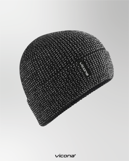 Visto Beanie reflektierend - schwarz
