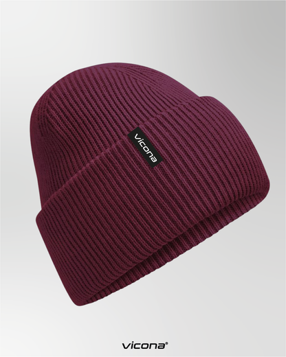 Molli Beanie - weinrot