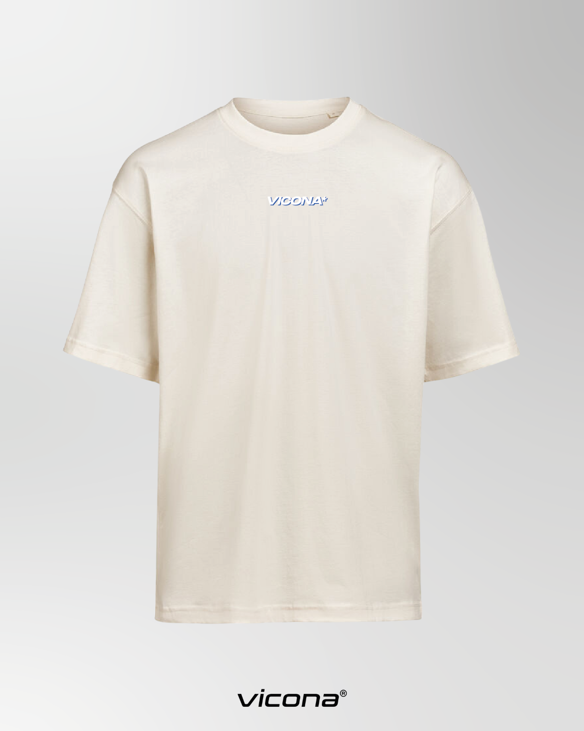 Vicona Shirt aus Bio Baumwolle mit Logo auf der Brust