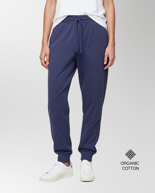 Vicona Sporthose aus Baumwolle in blau.