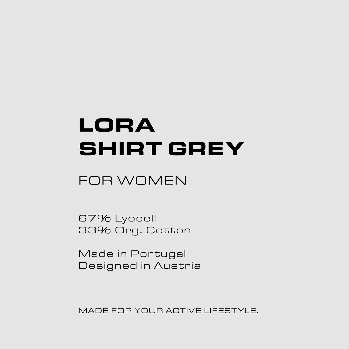 LORA Shirt Grey (Women)