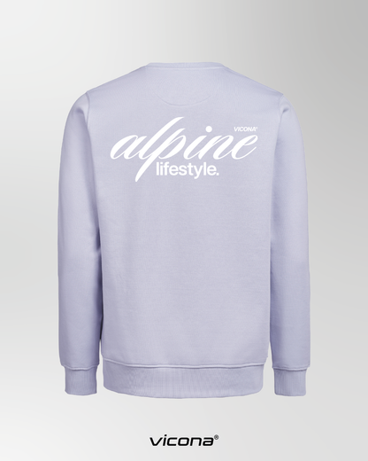 Lila Sweater Ansicht von hinten