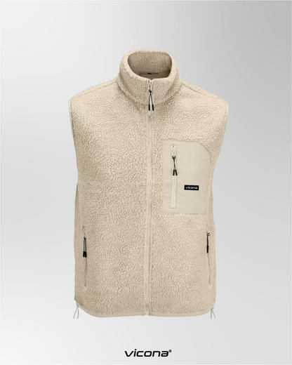 Monti Fleece Weste beige (Uni)