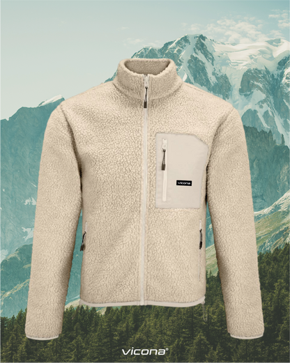 Monti Fleece Jacke beige (Uni)