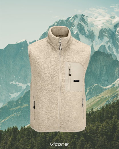 Monti Fleece Weste beige (Uni)