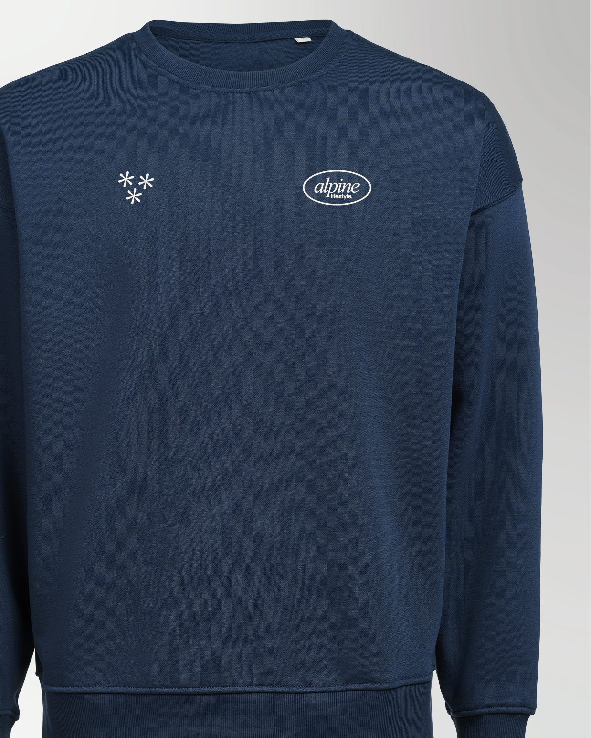 Blauer Sweater mit coolem Design von Vicona