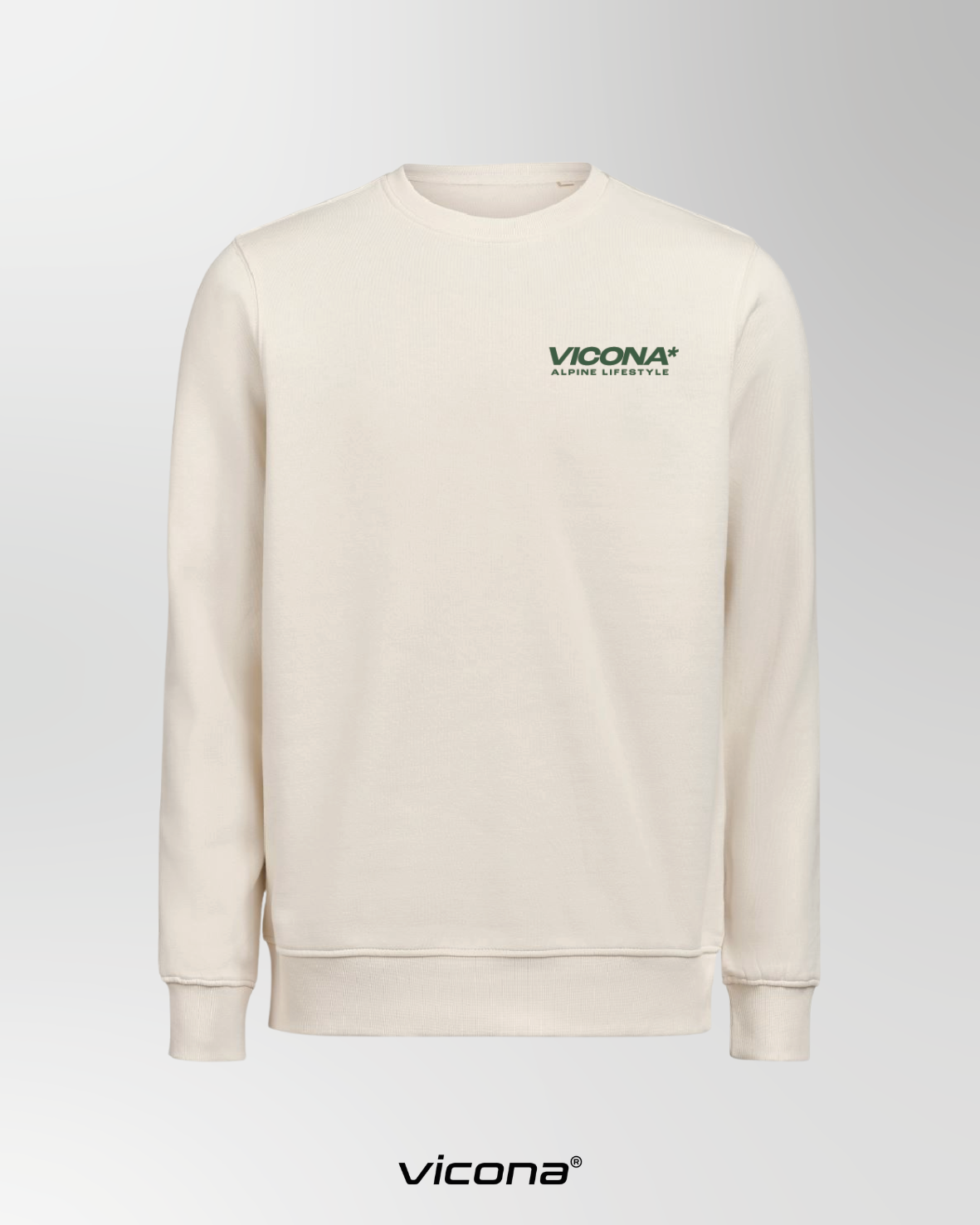 Pullover in sand Farbe aus Bio-Baumwolle