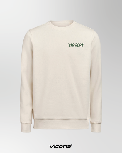 Pullover in sand Farbe aus Bio-Baumwolle