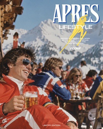Apres Ski Bild auf einer Hütte in den 80ern