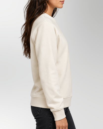Pullover aus Bio-Baumwolle für Damen in sandfarben