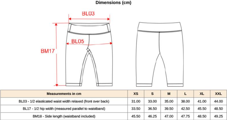 Kurze Leggnins zum wandern und laufen für damen