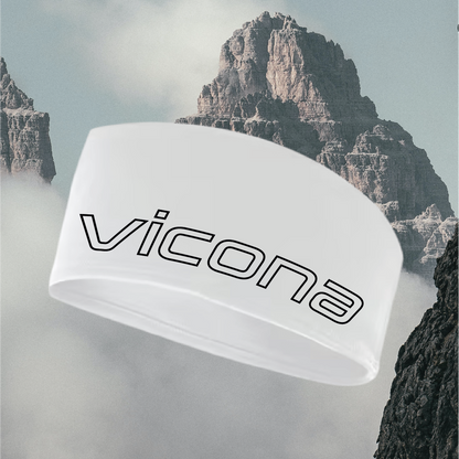 Vicona Stirnband aus zertifizierter Bio-Baumwolle in weiß