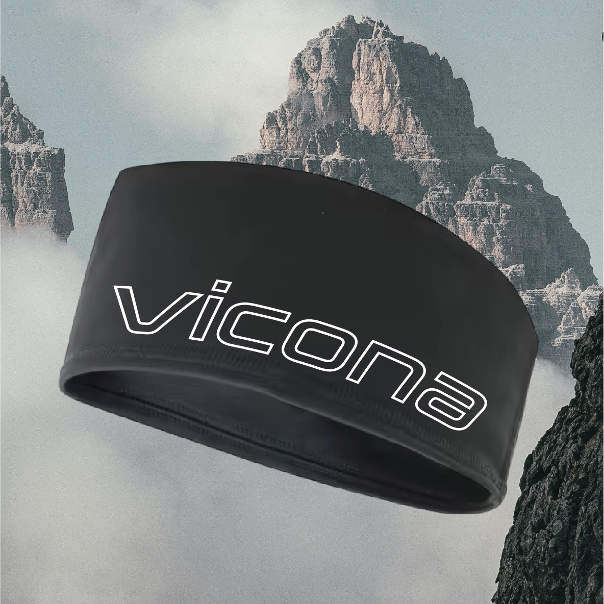 Vicona Stirnband aus zertifizierter Bio-Baumwolle, Laufen, Trailrun, Wandern