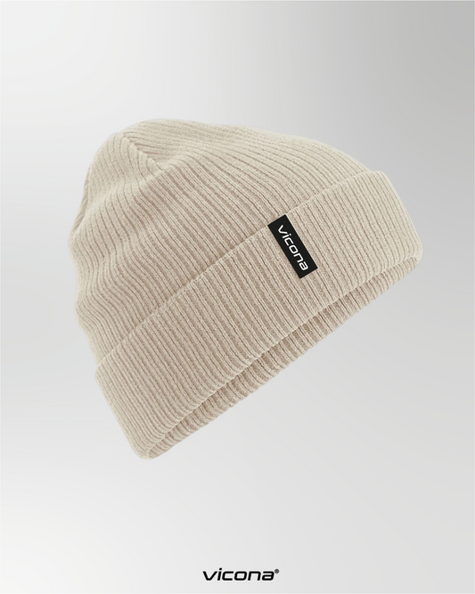 Haube aus Bio-Baumwolle in beige