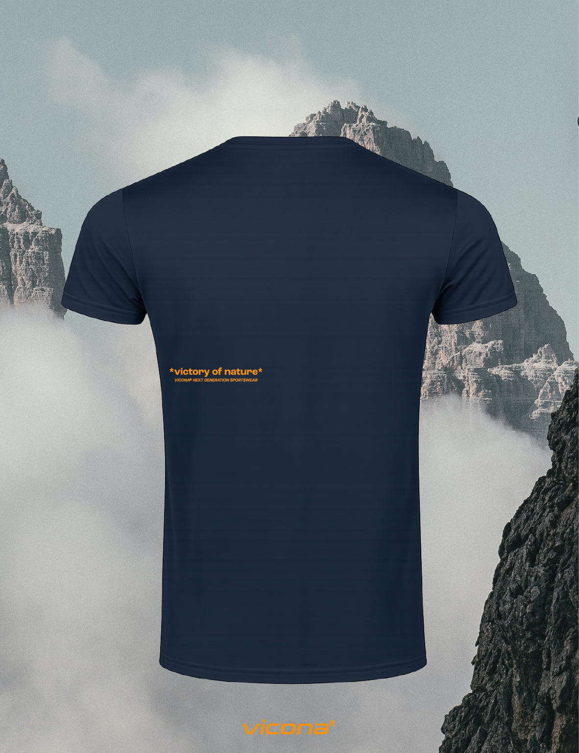Brezza Herren Sportshirt in Navyblau, Trailrunning Shirt für Trailrun