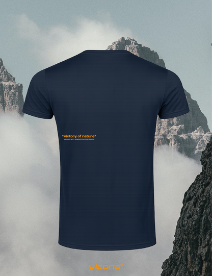 Brezza Herren Sportshirt in Navyblau, Trailrunning Shirt für Trailrun